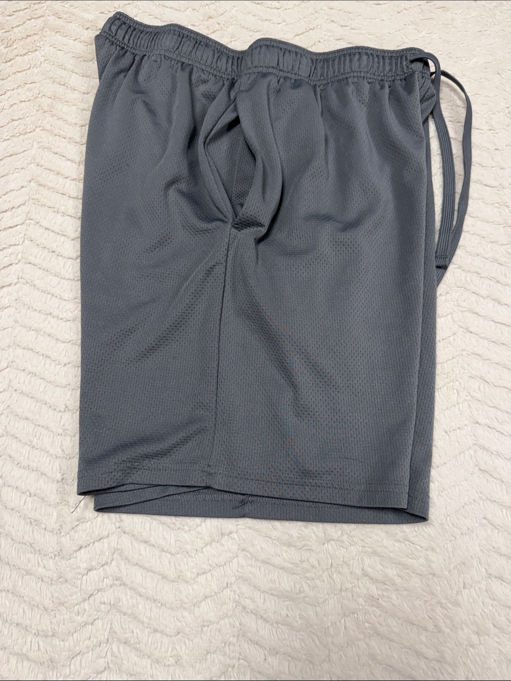 Athletic Works Gray Men's  Sports Shorts, Elastic Waist & Drawstring M 32-34